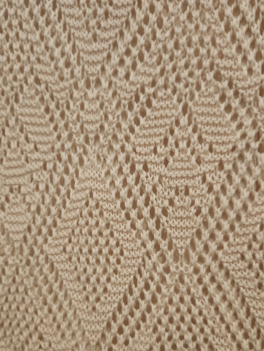 Freshman 1996 Neutral Cream Crochet Knit Midi Skirt Bohemian - Picture 4 of 8